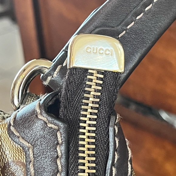 Gucci: Mixed Monogram GG Crystal Coated Hobo Shoulder Bag - Picture 13 of 17